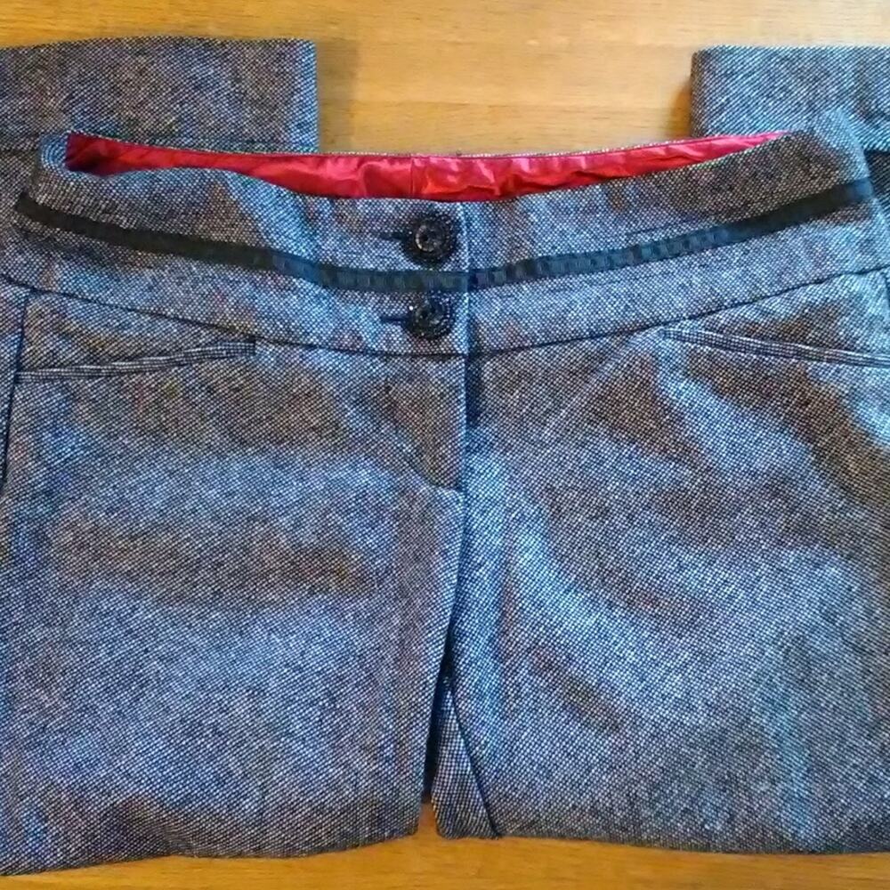 Charlotte Russe junior pants size 5 Gray tweed G 015